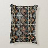 民族的なボホの継ぎ目のないパターン。エスノオーナメント。トリブ アクセントクッション (裏面(縦))