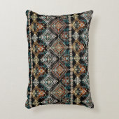 民族的なボホの継ぎ目のないパターン。エスノオーナメント。トリブ アクセントクッション (正面(垂直))