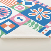 民族的なボホの継ぎ目のないパターン。部族アートプリント。アブ シェルパブランケット (3/4)