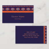 民族的な幾何学的パターン。名刺 名刺 (正面/裏面)