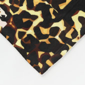 民族的な装飾を施したアフリカの家 フリースブランケット (角)