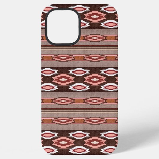民族的にシームレスなパターン iPhoneケース (裏面)