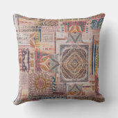 民族的パッチワーク抽象芸術枕 クッション (裏面)