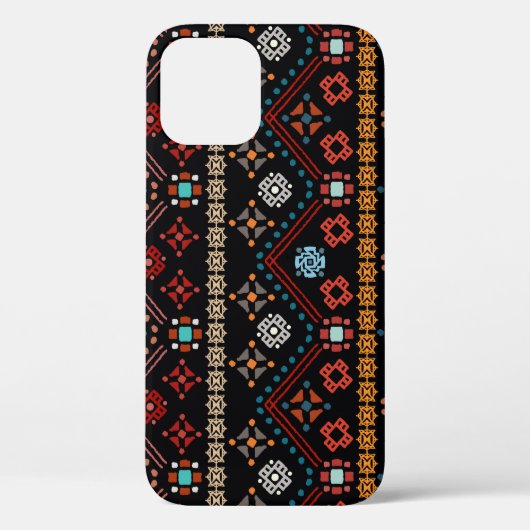 民族的ボホ：部族カラフルのシームレス。 Case-Mate iPhoneケース (裏面)