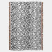 民族的モチーフ2 スローブランケット (正面縦)