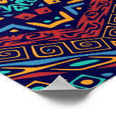 民族的モチーフ ポスター (角)