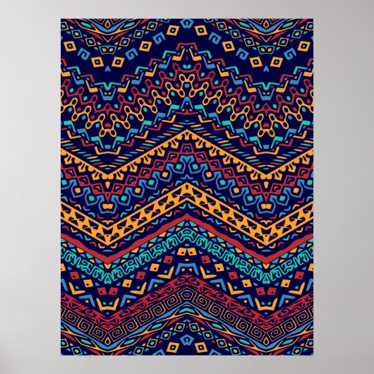 民族的モチーフ ポスター (正面)