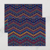 民族的モチーフ ポストカード (正面/裏面)