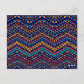 民族的モチーフ ポストカード (裏面)