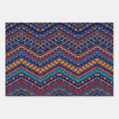 民族的モチーフ ラッピングペーパーシート (正面)