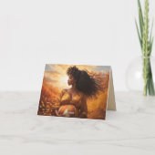 民族的母 | Thankful Little Pumpkin秋 カード (裏面)