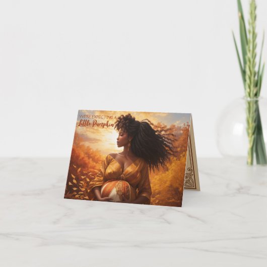 民族的母 | Thankful Little Pumpkin秋 カード (正面)