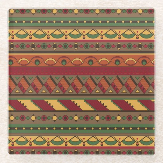 民族的背景 ガラスコースター (正面)