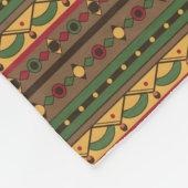 民族的背景 フリースブランケット (角)