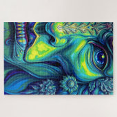 民族的謎：鮮やか抽象芸術ポートレート ジグソーパズル (横)