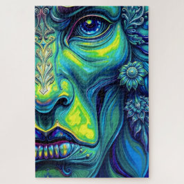 民族的謎:鮮やか抽象芸術ポートレート ジグソーパズル