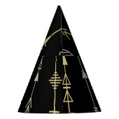 民族矢印：シームレスなパターンデザイン パーティーハット (裏面)