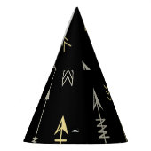 民族矢印：シームレスなパターンデザイン パーティーハット (左)