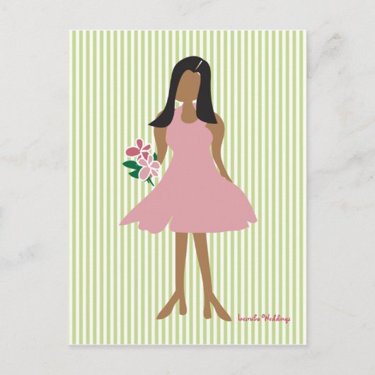 民族結婚の女性 ポストカード (正面)