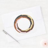 民族統一ステッカーを貼る スクエアシール (封筒)