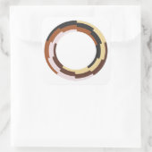 民族統一ステッカーを貼る スクエアシール (バッグ)