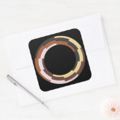 民族統一ステッカーを貼る スクエアシール (封筒)