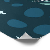 民族羽の継ぎ目のないパターン ポスター (角)