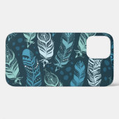 民族羽：シームレカラフルスパターン。 Case-Mate iPhoneケース (裏面 (横))
