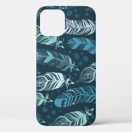 民族羽：シームレカラフルスパターン。 Case-Mate iPhoneケース (裏面)