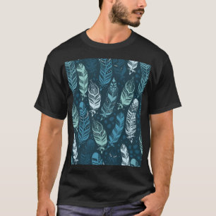 民族羽:シームレカラフルスパターン。 Tシャツ