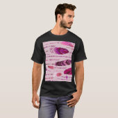 民族羽:明るい色のパターン。 Tシャツ (正面フル)
