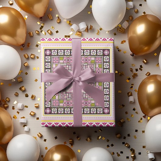 民族芸縁ど術 ラッピングペーパー