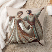 民族芸術的デザイン枕 クッション (ブランケット)