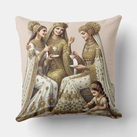 民族芸術的デザイン枕 クッション (裏面)