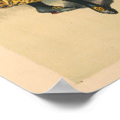 民族衣装を着た女性を描いたサーカスのポスター ポスター (角)