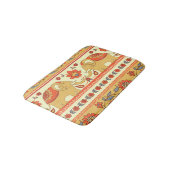 民族象、花、シームレスなパターン。 バスマット (アングル)