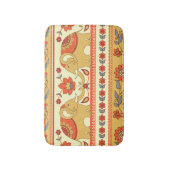 民族象、花、シームレスなパターン。 バスマット (正面縦)