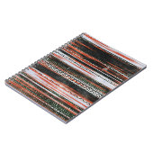 民族部族ストライプのデザイン:ラグ。 ノートブック (左側)