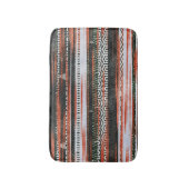 民族部族ストライプのデザイン:ラグ。 バスマット (正面縦)