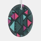 民族部族ボホ:ドードルヴィンテージ。 ガラスオーナメント (正面右)