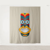 民族部族マスク タペストリー (正面)