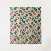 民族部族マスク タペストリー (正面)