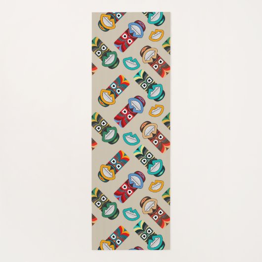 民族部族マスク ヨガマット (裏面)