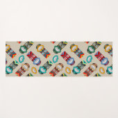 民族部族マスク ヨガマット (正面(横))