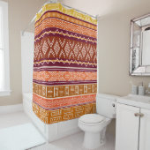 民族雑巾パターン シャワーカーテン (インサイチュ)