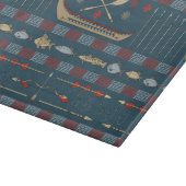 民族魚釣りパターン カッティングボード (角)