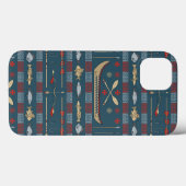 民族魚釣りパターン Case-Mate iPhoneケース (裏面 (横))
