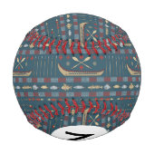 民族魚釣り型 野球ボール (裏面)