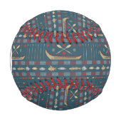 民族魚釣り型 野球ボール (正面)