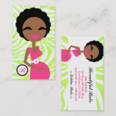 民族311甘い妊娠したお母さんのシマウマのライム- 名刺 (正面/裏面)